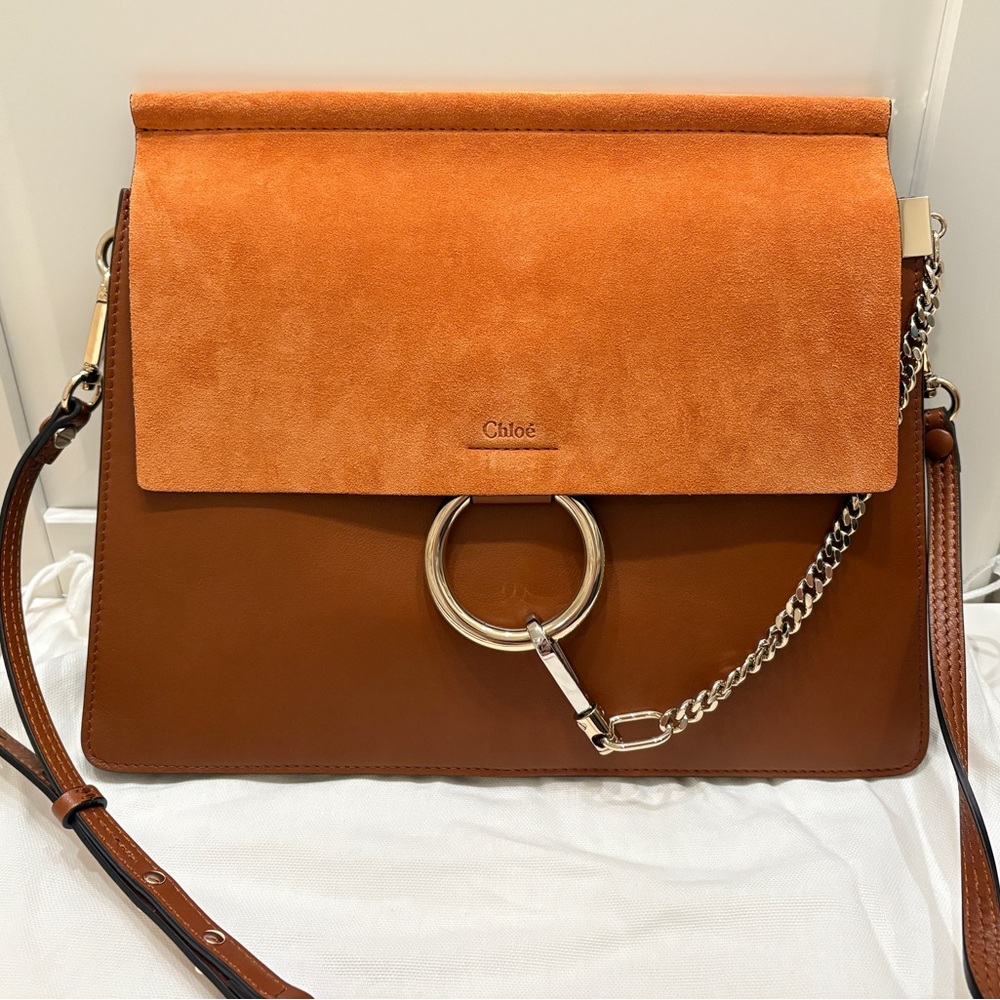 Chloe Medium Faye Bag Tobacco